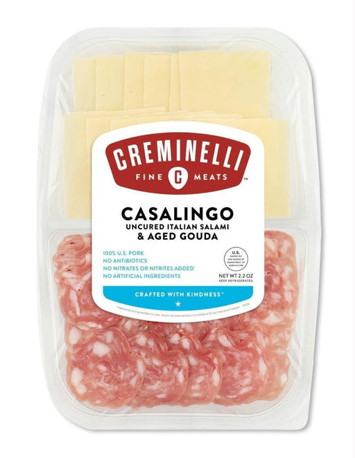 Creminelli Fine Meats: Casalingo Salami With Gouda Cheese, 2.2 Oz