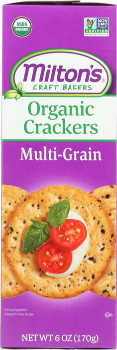 Miltons:  Organic Multigrain Crackers, 6 Oz