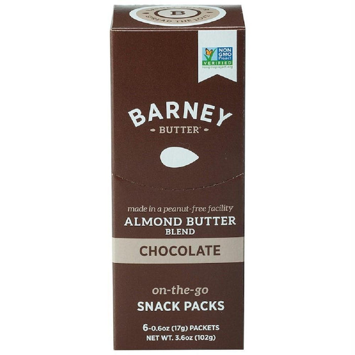 Barney Butter: Almond Butter Blend Chocolate Snack Pack 6 Pack, 3.6 Oz