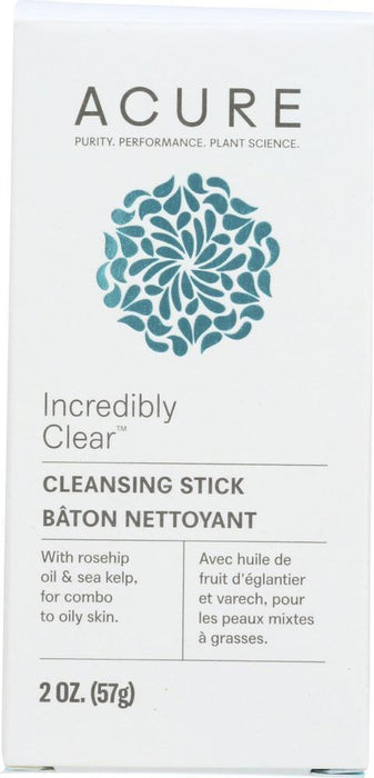 Acure: Incredibly Clear Cleansing Stick, 2 Oz