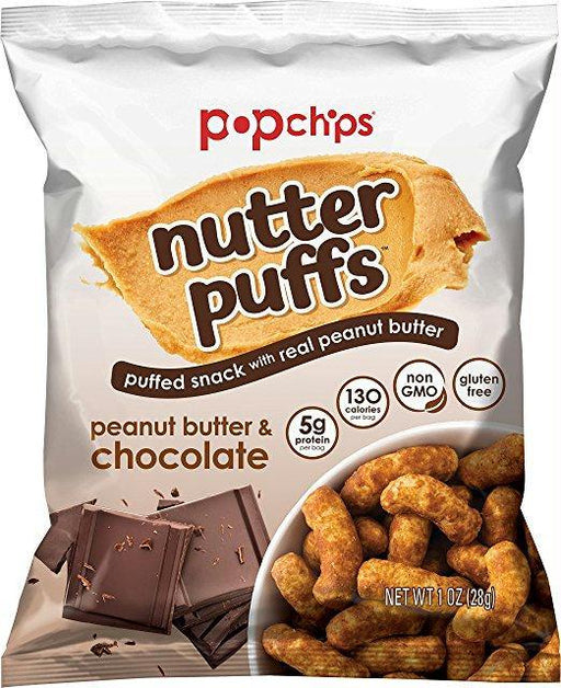 Popchips: Nutter Puffs Peanut Butter & Chocolate, 4 Oz