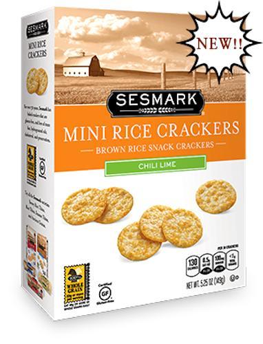 Sesmark: Mini Brown Rice Snack Crackers Chili Lime, 5.25 Oz