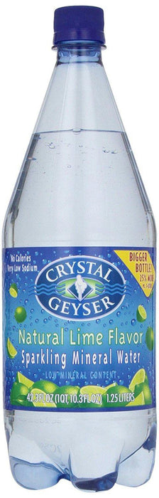 Crystal Geyser: Sparkling Mineral Water Lime, 1.25 Lt