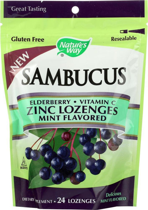 Natures Way: Sambucus Znc Lzngs Mint (24.000 Ea)