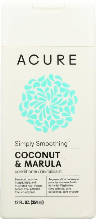 Acure: Simply Smoothing Conditioner Coconut & Marula, 12 Fl Oz