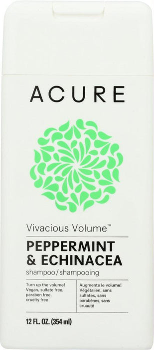 Acure: Vivacious Volume Shampoo Peppermint & Echinacea, 12 Fl Oz