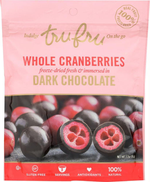 Tru Fru Indulge On The Go: Choc Drk Cran Whl Frz Drd (3.200 Oz)