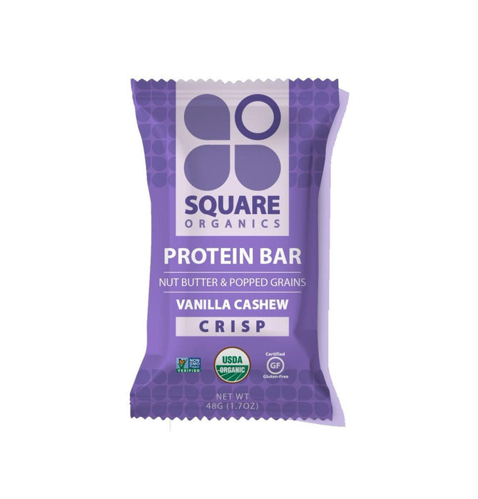 Square Organics: Bar Vanilla Cashew Crisp (1.700 Oz)