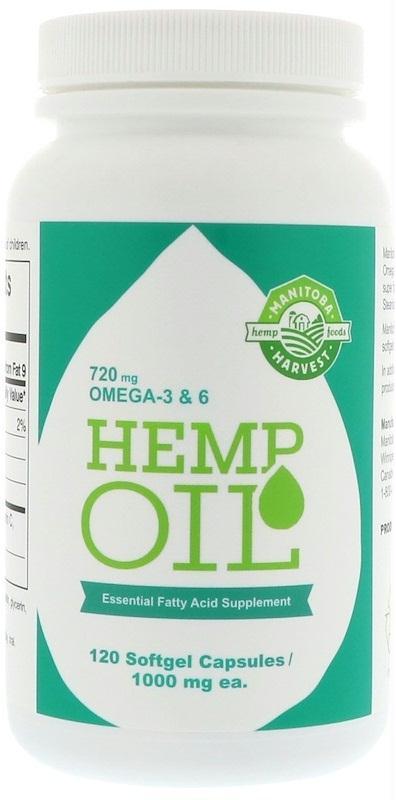 Manitoba Harvest: Hemp Oil Soft Gel, 120 Soft Gels