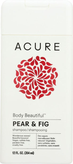 Acure: Body Beautiful Shampoo Pear & Fig, 12 Fl Oz