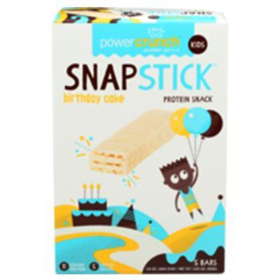 Power Crunch: Snap Sticks Birthday Cake 5ct, 160 Gm