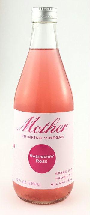 Mother Beverage: Beverage Cider Vinegar Raspberry Rose, 12 Fo