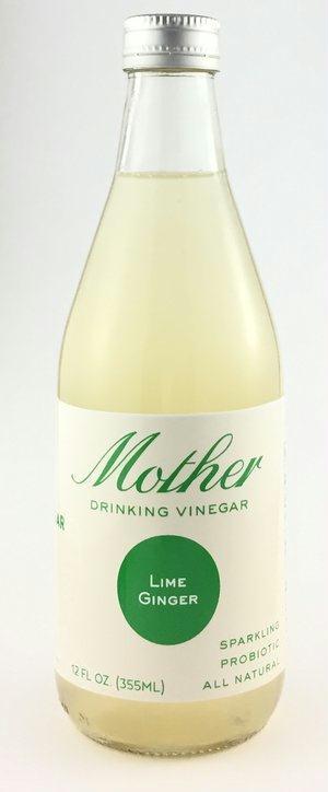 Mother Beverage: Beverage Cider Vinegar Lime Ginger, 12 Fo