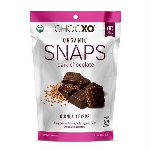 Chocxo: Dark Chocolate Quinoa Crispy Snap, 3.95 Oz