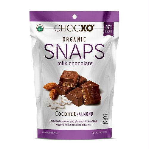 Chocxo: Milk Chocolate Coconut Almond Snap, 3.95 Oz