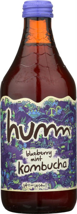 Humm: Kombucha Blueberry Mint, 14 Fo