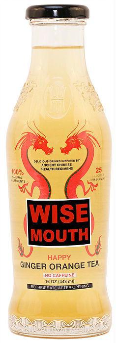 Wise Mouth: Happy Ginger Orange Tea, 16 Oz