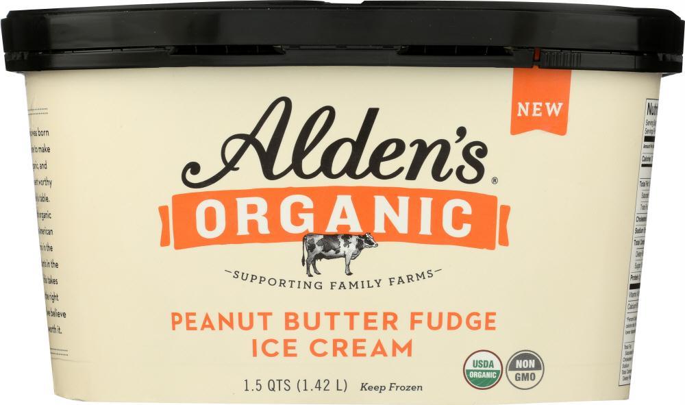 Aldens Organic: Ice Cream Peanut Butter Fudge, 48 Oz