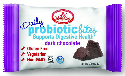 Betty Lous: Dark Chocolate Probiotic Bites, 0.9 Oz