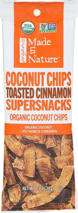 Made In Nature: Toasted Cinnamon Coconut Chips, 1 Oz