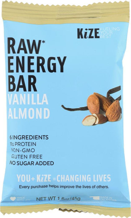 Kize: Bar Vanilla Almond, 1.6 Oz