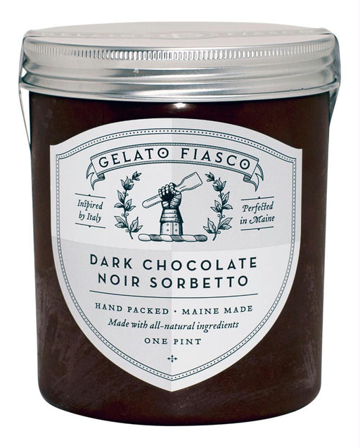 Gelato Fiasco: Dark Chocolate Noir Sorbetto Gelato, 16 Oz