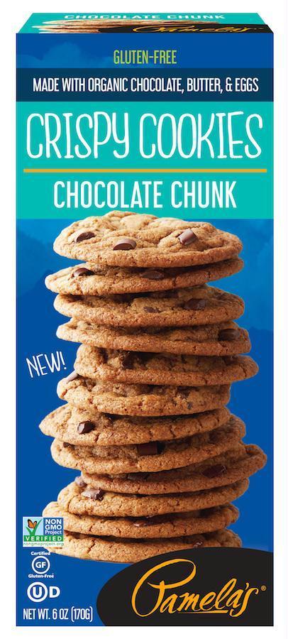 Pamelas: Crispy Cookies Chocolate Chunk, 6 Oz