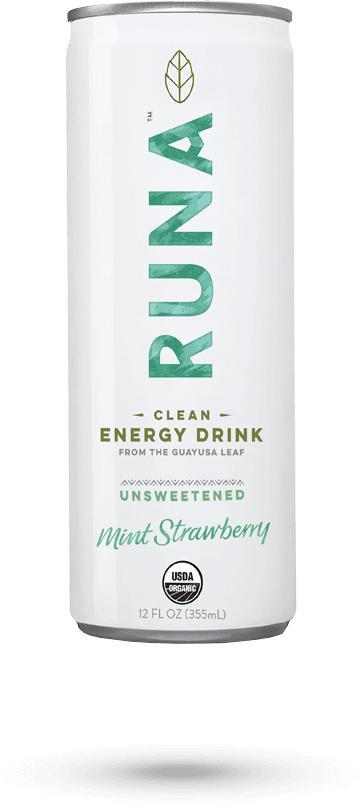 Runa: Beverage Guayusa Mint Strawberry, 12 Fo