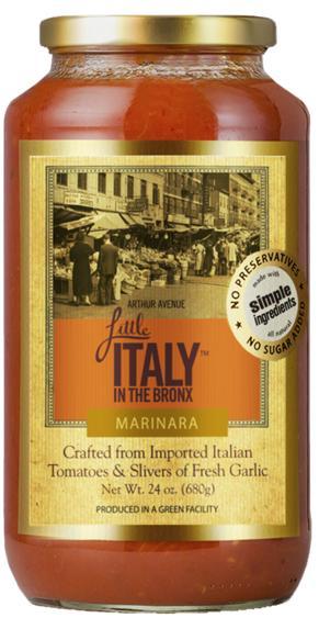 Little Italy In The Bronx: Sauce Marinara, 24 Oz