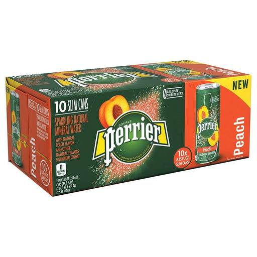 Perrier: Water Sparkling Peach, 84.5 Fo