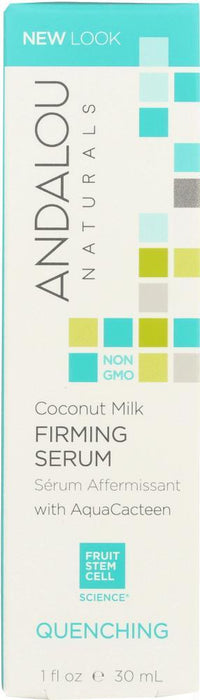 Andalou Naturals: Coconut Milk Firming Serum Quenching,1 Oz