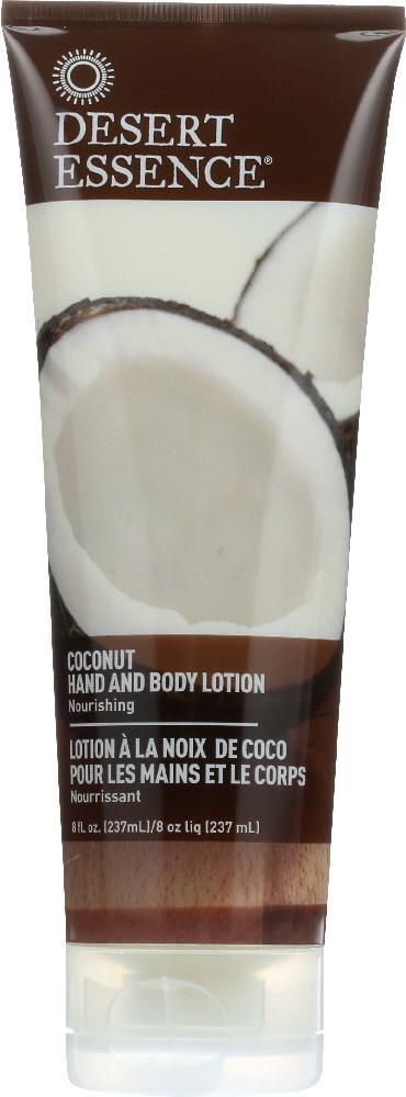 Desert Essence: Organics Hand And Body Lotion Coconut, 8 Oz