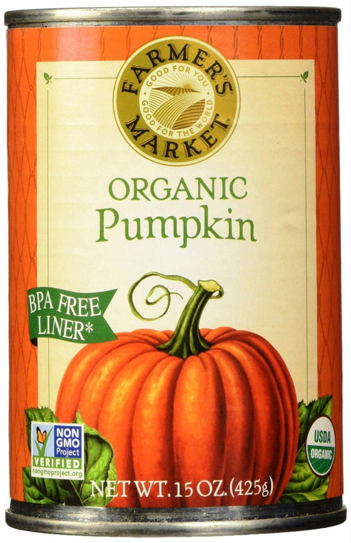 Farmers Market Foods: Organic Canned Pumpkin, 15 Oz