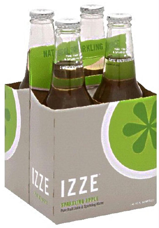 Izze: Sparkling Apple Flavored Juice Beverage 4 Count, 48 Oz