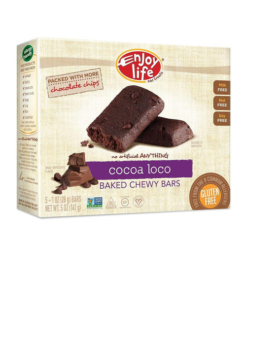 Enjoy Life: Baked Chewy Bars Cocoa Loco 5 Bars, 5 Oz