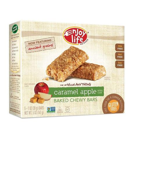 Enjoy Life: Baked Chewy Bars Caramel Apple 5 Bars, 5 Oz