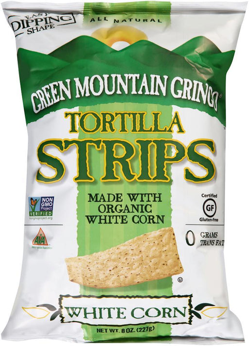 Green Mountain Gringo: White Corn Tortilla Strips, 8 Oz