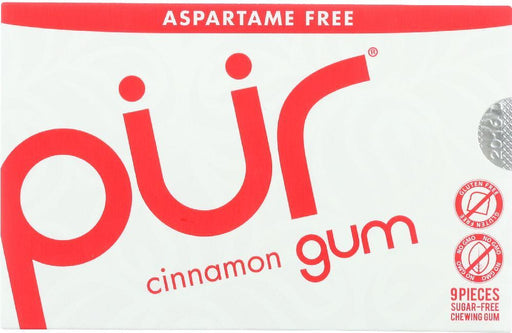 Pur: Gum Sugar-free Cinnamon Chewing Gum, 9 Pc