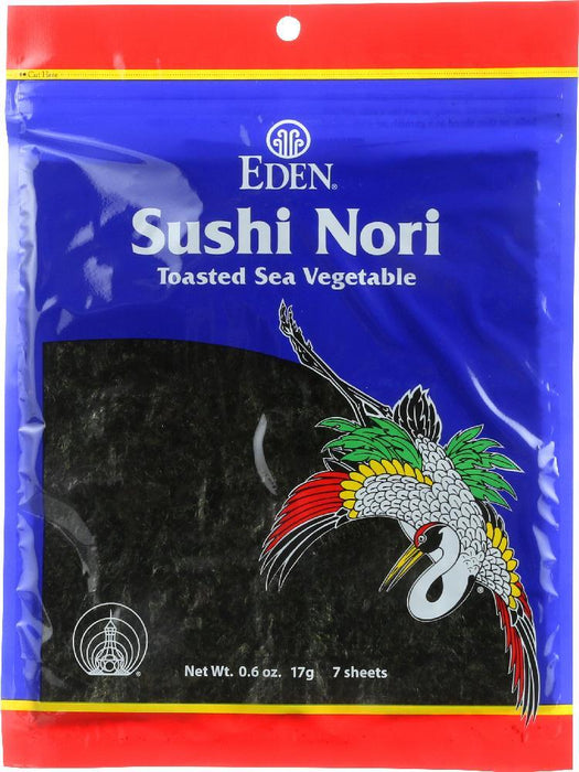 Eden Foods: Sushi Nori 7 Sheets, 0.6 Oz