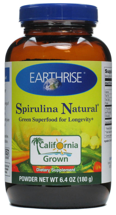 Earthrise: Spirulina Natural Green Super Food For Longevity Powder, 6.4 Oz