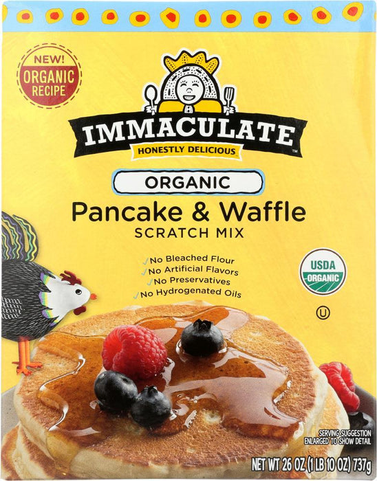 Immaculate Baking: Organic Pancake & Waffle Scratch Mix, 26 Oz