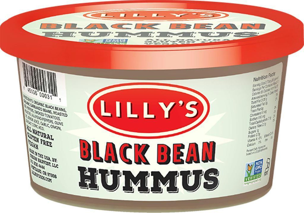 Lilly's: Hummus Black Bean, 12 Oz