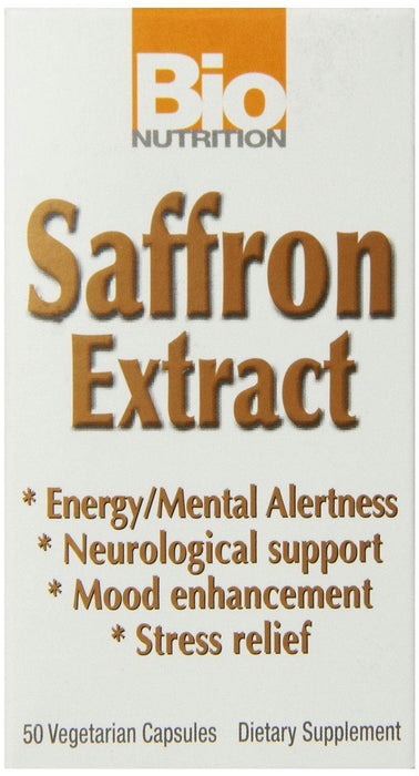 Bio Nutrition: Saffron Extract, 50 Vegetarian Capsules