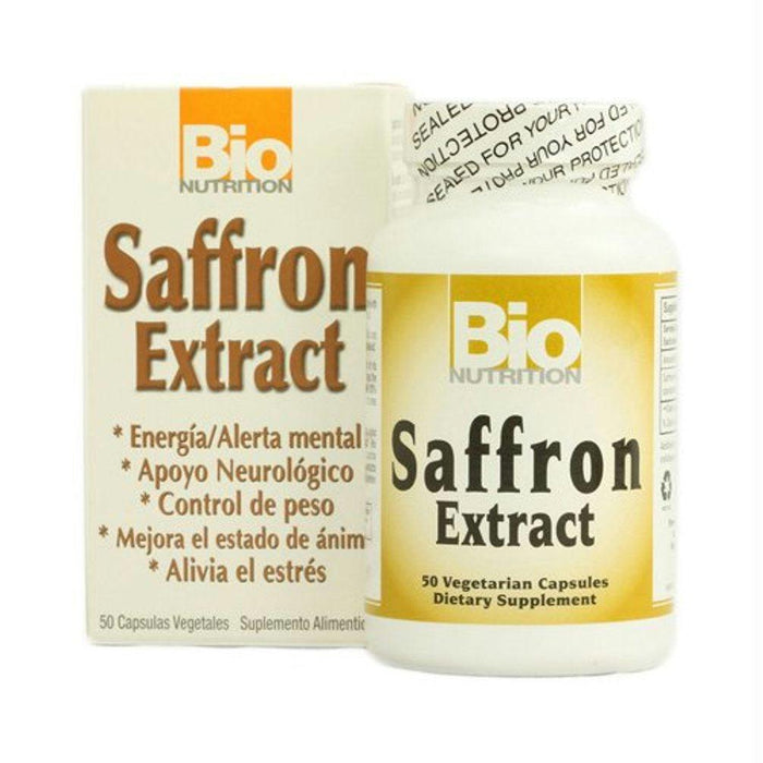 Bio Nutrition: Saffron Extract, 50 Vegetarian Capsules