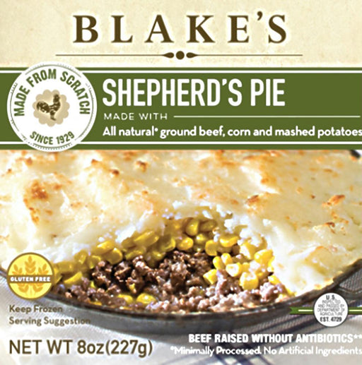 Blakes: All Natural Corn & Homestyle Mashed Potatoes Shepherd’s Pie, 8 Oz