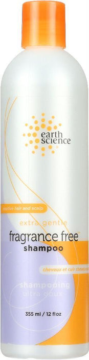 Earth Science: Extra Gentle Fragrance Free Shampoo, 12 Oz