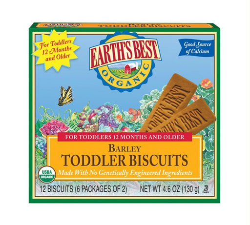 Earth's Best: Organic Barley Toddler Biscuits, 4.6 Oz