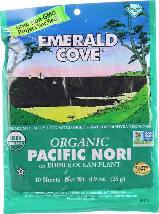 Emerald Cove: Organic Pacific Nori, 10 Sheets