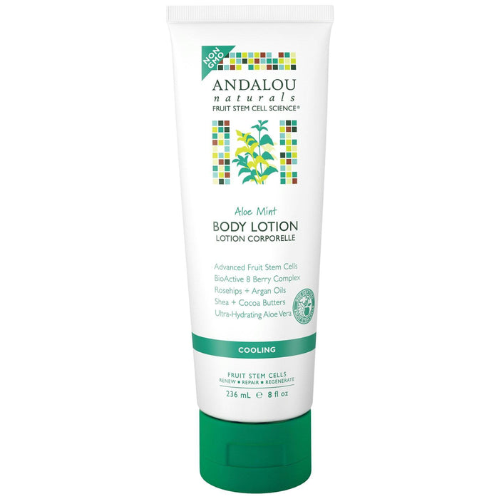 Andalou Naturals:  Aloe Mint Cooling Body Lotion, 8 Oz