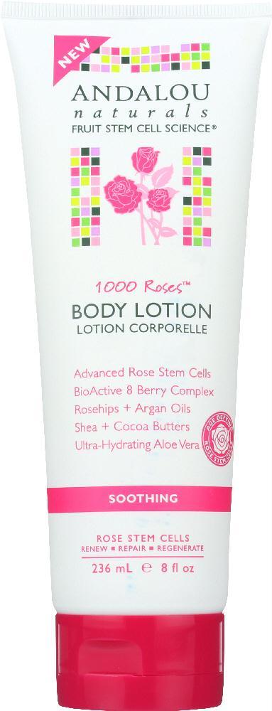 Andalou Naturals: 1000 Roses Soothing Body Lotion, 8 Oz